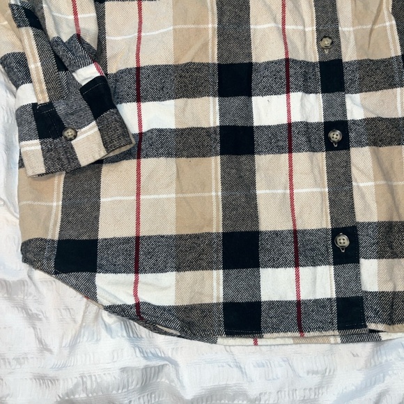Natural Reflections Plaid Flannel Button Down Shirt Thick Cotton Size XL - Picture 5 of 8